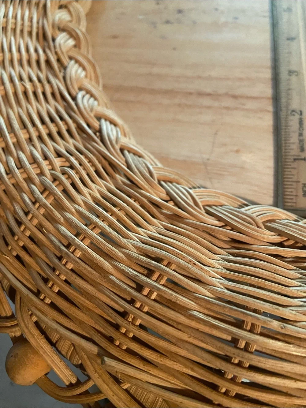 Woven Rattan Decorative   Frame - Natural Tan 16 x 20”